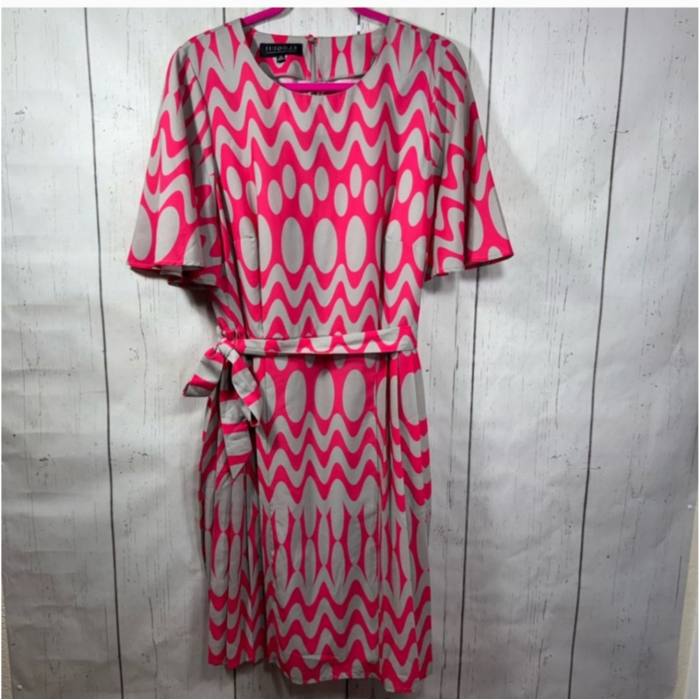 Women's Eloquii Dress Size 14 Pink and Gray